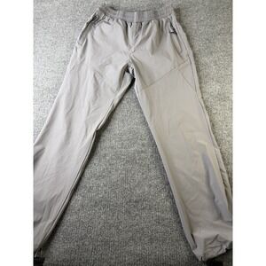 BALEAF Men's Gray Athletic Pants Size L Stretch Joggers Zip Pockets Hiking